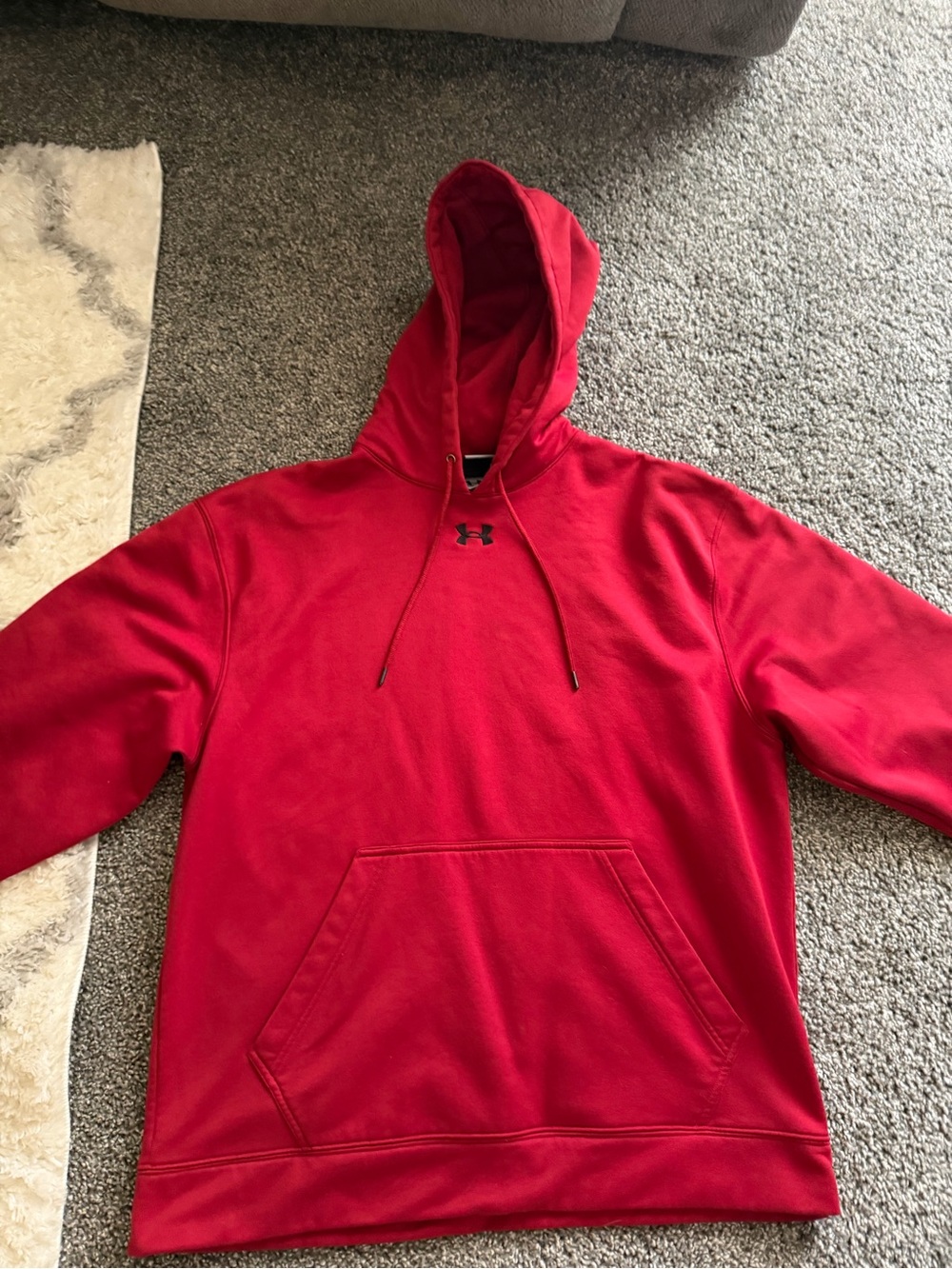Under Armour Men's Red Hooded Pullover